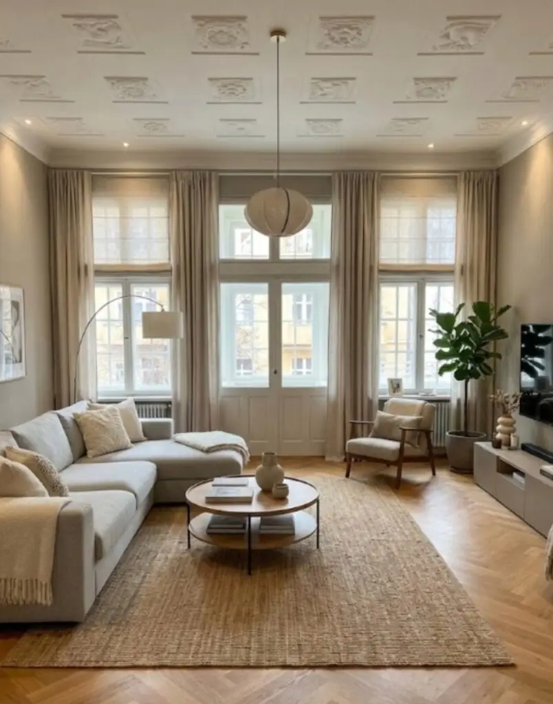 Altbau Vorhänge mit Stuck Vorhänge in Friedrichshain & Kreuzberg